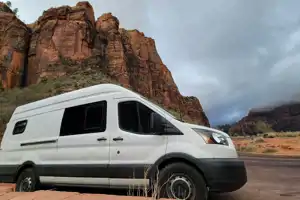 Falkor - Transit 6'5" inside Hot Showers 40gal water Custom Ford Campervan