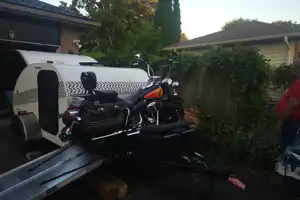 Daniel's Little guy 6 wide Micro Trailer with most harley davidson hauling capability