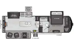 Rv Rentals Way of Life's Keystone Alpine 3020RE Fifth Wheel CA1