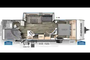 Brandon's Forest River Cherokee 264DBH Travel Trailer