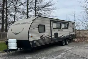Fun Semi Modern Travel Trailer