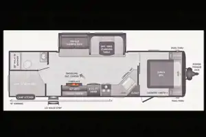 NEW Fully Loaded Keystone Hideout w/ AC, Electric Fireplace, Bunk House & Central Vacuum