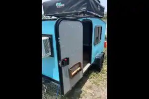 Namaste - Live Balanced. Live Free - Dutchmen AERO 400 Micro Trailer - Krot Van Life
