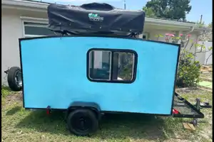 Namaste - Live Balanced. Live Free - Dutchmen AERO 400 Micro Trailer - Krot Van Life