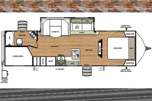 Rv Rentals Way of Life's Forest River Vibe 284BHS Travel Trailer LV1