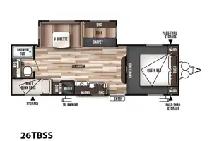Rv Rentals Way of Life's- Forest River Wildwood-Travel Trailer Bunkhouse! W1