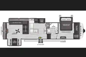 2025 Keystone Cougar Midnight Edition 320RD Fifth Wheel