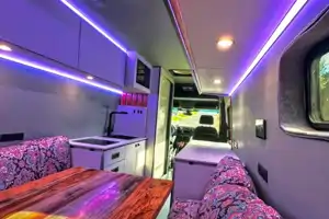 Off-Grid Luxury Sprinter 2024 conversion, Full Shower and Kitchen