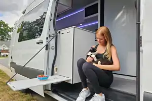 Off-Grid Luxury Sprinter 2024 conversion, Full Shower and Kitchen