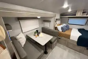 Modern, Light, and Spacious: 2021 Geo Pro Travel Trailer with Slide & Bunks