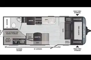 Full queen, plus 2 double bunks! Delivery available!