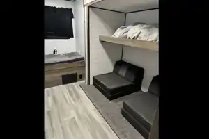 Linda’s 2022 travel trailer with bunkhouse & outdoor kitchen