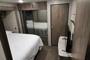 34 foot 3 slide out 2020 forest river 34bhts travel trailer
