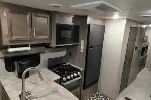 34 foot 3 slide out 2020 forest river 34bhts travel trailer