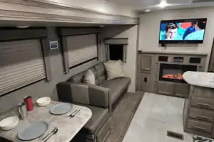 34 foot 3 slide out 2020 forest river 34bhts travel trailer