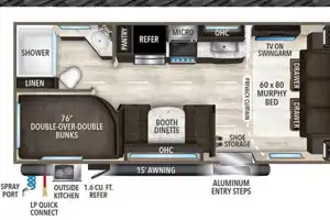 Delivery Only-Grand Design 21BHE Travel Trailer