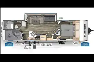 CHEROKEE Bunkhouse with Private Master, Fireplace & Outdoor Kitchen