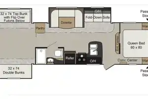 Keystone Ultra Lite Passport 3290BH Travel Trailer