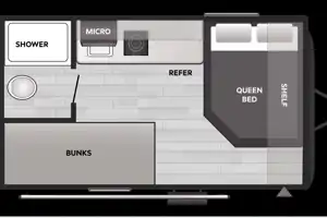 Light Weight Coleman 13B Travel Trailer
