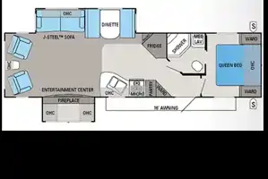 Home away from home!  Jayco 32 Travel Trailer