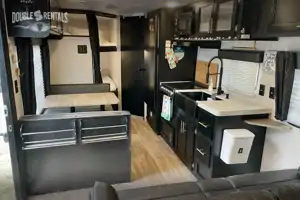 GREY WOLF Modern Farmhouse Decor with Bunks, Queen Master, Dinette & Sofa Bed