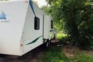 Relaxing at Emerald Bay Travel Trailer 