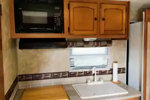 Relaxing at Emerald Bay Travel Trailer 