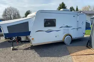 Camping made easy with this lightweight trailer easily towable with an SUV or minivan!