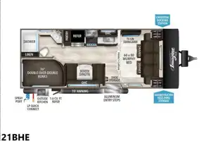 Rv Rentals Way of Life's Grand Design Imagine XLS 21BHE Travel Trailer GD1