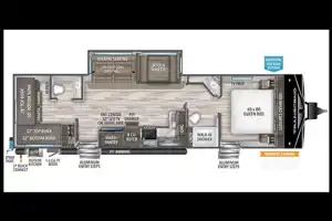 TRANSCEND w/ QUAD BUNKS, 1.5 BATHS, THEATER SEATING & OUTDOOR KITC
