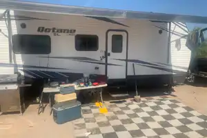 Family friendly Jayco Octane 222 ultra light Toy Hauler