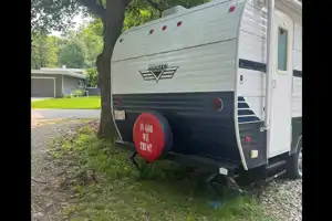 Carrie's Riverside RV Retro Travel Trailer