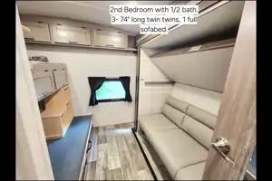 Expedition- 38 ft 2 Bedroom 1.5 bath Luxury 4 season Loaded Travel Trailer