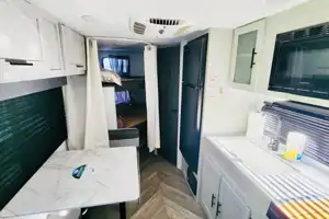 Pettie Family-Size Forest River Wildwood FSX 179DBK Travel Trailer