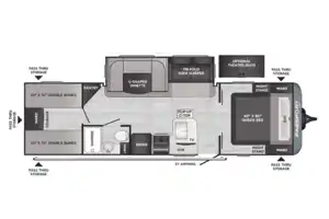Beautiful HUGE 2-Bedroom Trailer $125/night Keystone Passport w Bunkroom - We Deliver and Setup!