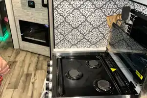Private enterance  32’ Coleman Travel Trailer 
