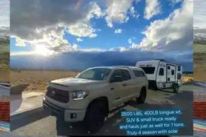 Nomad NoBo - All season 22ft SUV towable. Lithium & solar loaded RV, 3500lbs empty with bunks