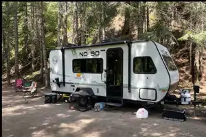 Nomad NoBo - All season 22ft SUV towable. Lithium & solar loaded RV, 3500lbs empty with bunks
