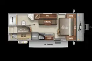 27ft Jayco 224bhw Travel Trailer