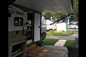 Jocelyn's Grand River gray wolf Travel Trailer