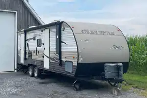 Jocelyn's Grand River gray wolf Travel Trailer