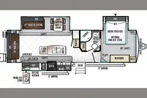 SIGNATURE w/ Private Master, Kitchen Island, Elec Fireplace & Outdoor Kitchen