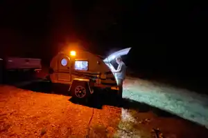 Luxury Teardrop w/ King Bed and Outdoor Kitchen!