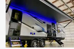 The Berger family Forest River Alpha wolf Travel Trailer