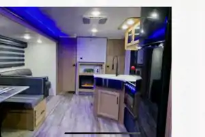 The Berger family Forest River Alpha wolf Travel Trailer