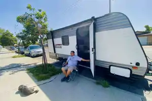 Irma's Coleman Lantern  Tent Trailer