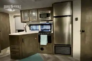 WILDWOOD X-LITE Bunkhouse w/ Keyless Entry, Private Master & Elec Fireplace