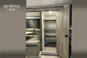 WILDWOOD X-LITE Bunkhouse w/ Keyless Entry, Private Master & Elec Fireplace