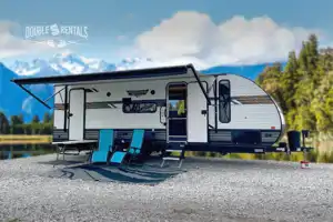 WILDWOOD X-LITE Bunkhouse w/ Keyless Entry, Private Master & Elec Fireplace