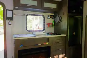 Kid Approved Camper Rental with Fireplace